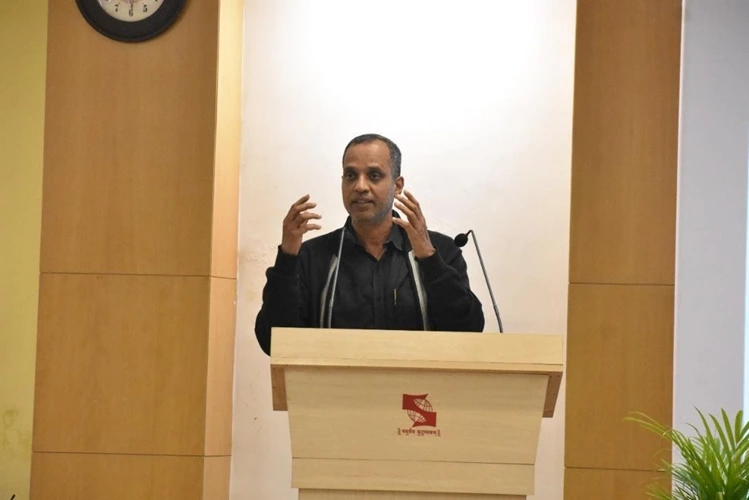 The audience being addressed by esteemed Director, Dr. K.P. Venugopala Rao